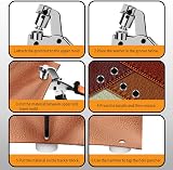TOWOT Grommet Eyelet Punch Kit 500x 10mm Eyelets Handheld Press Tool view 6