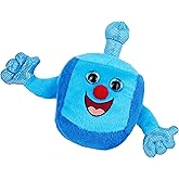 Aviv Judaica Kids Hanukkah Musical Plush Dreidel Plays 2 Hanukkah Songs Driedel Stuffed Plushy Melodic Drydel Chanukah Spinning Top Toy Childrens Hanukah Gift My First Hanukkah Dreidel for Toddlers