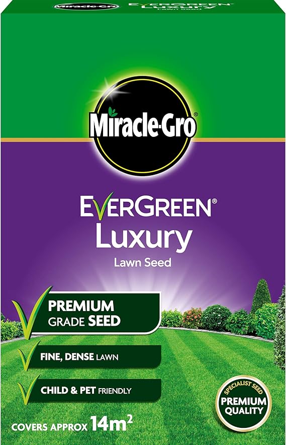 Evergreen Luxury Lawn Grass Seed 420g Amazon.co.uk Garden & Outdoors
