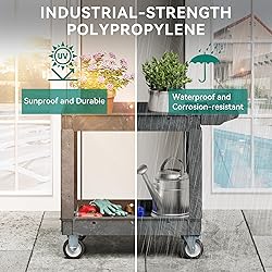 YITAHOME Utility Cart on Wheels, 550 lbs Capacity