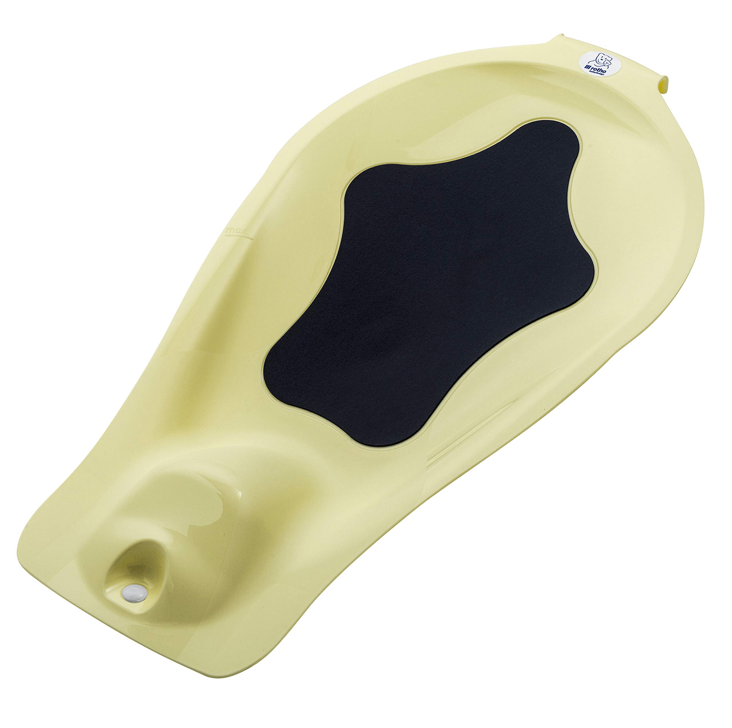 Rotho Babydesign TOP/TOP Xtra Tub Insert, With Anti-Slip Mat, 0-6 Months, Yellow Delight, 20503 0290