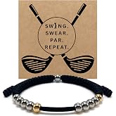 TamaKnot Golf Counter Bracelet, 10 Bead Handmade Score Counter, Adjustable Stainless Steel Beads, Easy Stroke Counting Accessory for Men and Women