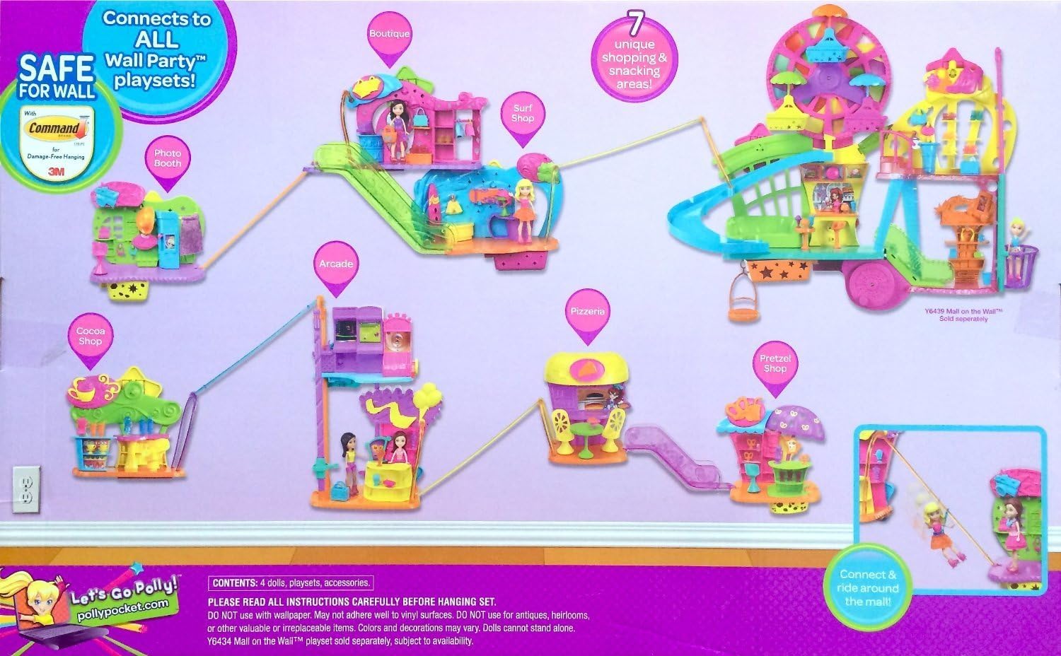 polly pocket mall on the wall