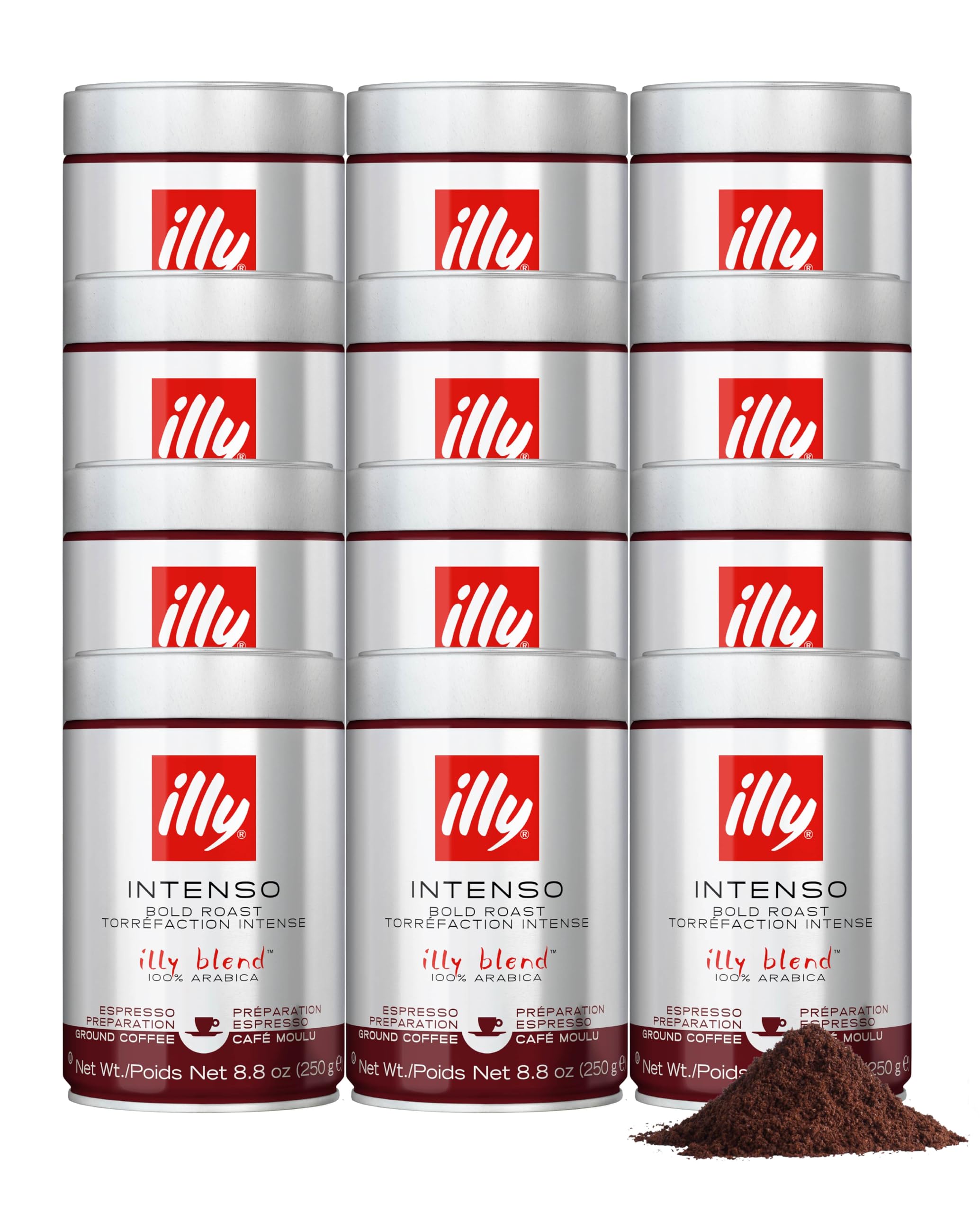 Illy Coffee Bold Roast Ground Coffee, 250 g