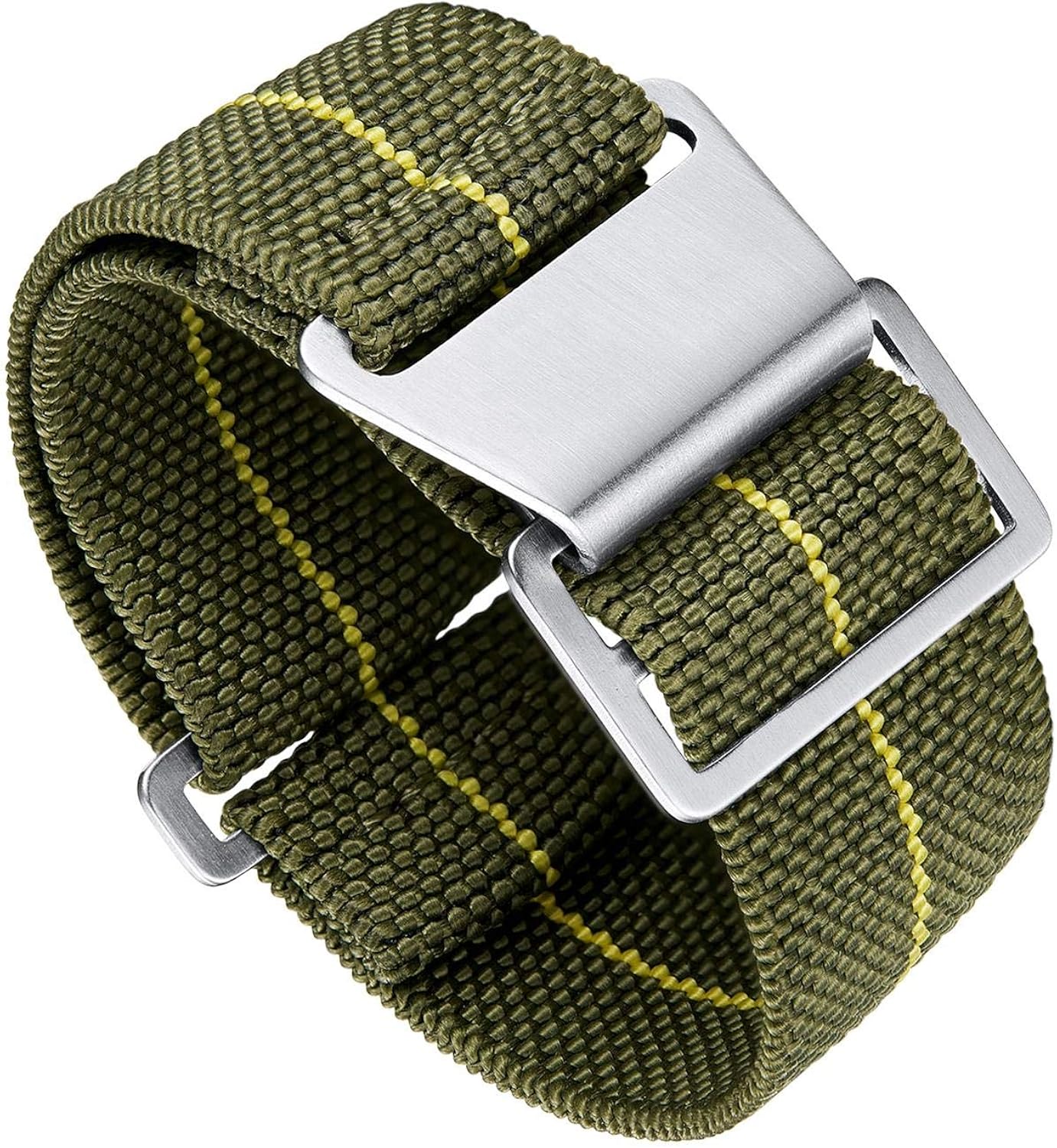 BINLUN Elastic NATO Fabric Nylon Watch Band Waterproof Replacement Hook