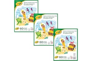 Crayola Canada 3 pack Crayola Marker & Watercolour Pad, 60 Pages