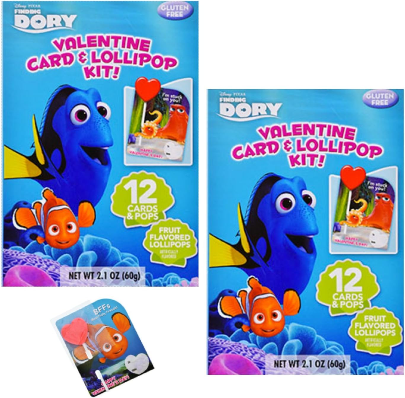 Finding Dory Valentines 24 Cards and Lollipop Kit