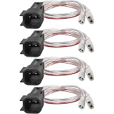 RED WOLF Car Speaker Wiring Harness Connector Compatible with 2015-2022 GMC Sierra Chevrolet Silverado Buick Enclave Cadillac Escalade Mount Aftermarket Front Rear Door Speaker Wire Cable Plug 2 Pair