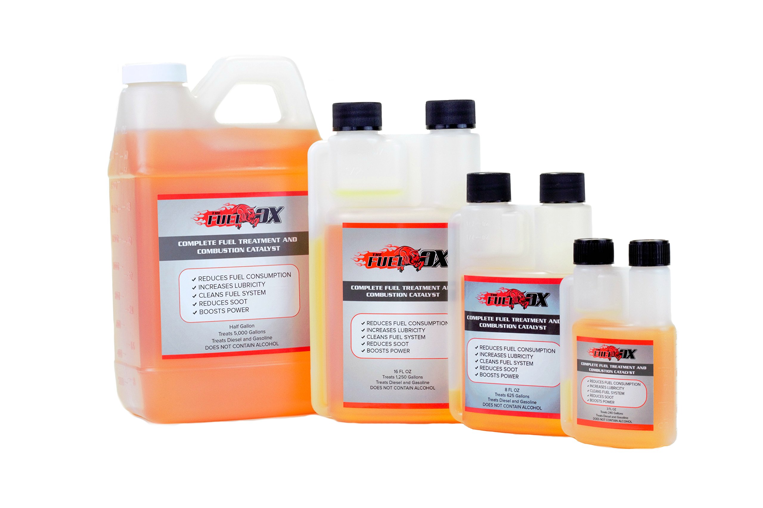Fuel Ox Complete Fuel Treatment and Combustion Catalyst - Fuel Additive For Gas or Diesel - Lubricates, Increases Mileage, and Decreases Regens - For Personal or Commercial Vehicles -3oz Bottle