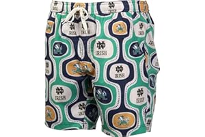 Wes and Willy Mens College Sports Fan Cabana Boy Retro Tech Swim Shorts