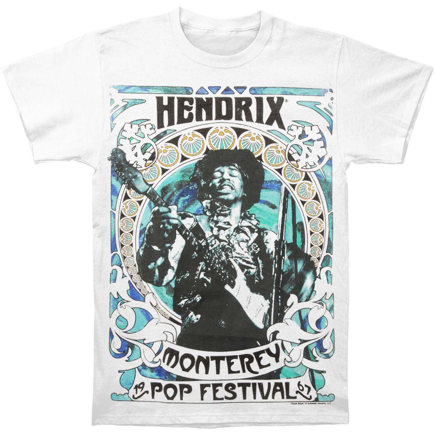Jimi Hendrix Monterey Pop Festival 67 T Shirt 1716 Jznovelty