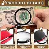 Uncle Paul 20X Pocket Magnifier 2 Pack Black Folding Eye Loupe OS1802 view 4