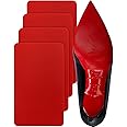 CZBYXA12 Red Bottom Shoe Protector Compatible with Christian Louboutin Shoes,Self-Adhesive Sole Guard to Protect & Restore Shoe Bottoms,Anti-Slip,Restores & Protects Red Soles(6"x4" 2Pairs)