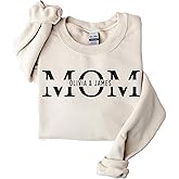 Custom Mom Sweatshirt Personalized Mama Hoodie with Kids Names Customized Mama Sweatshirt New Mom Gifts for Women for Mommy Multicolor