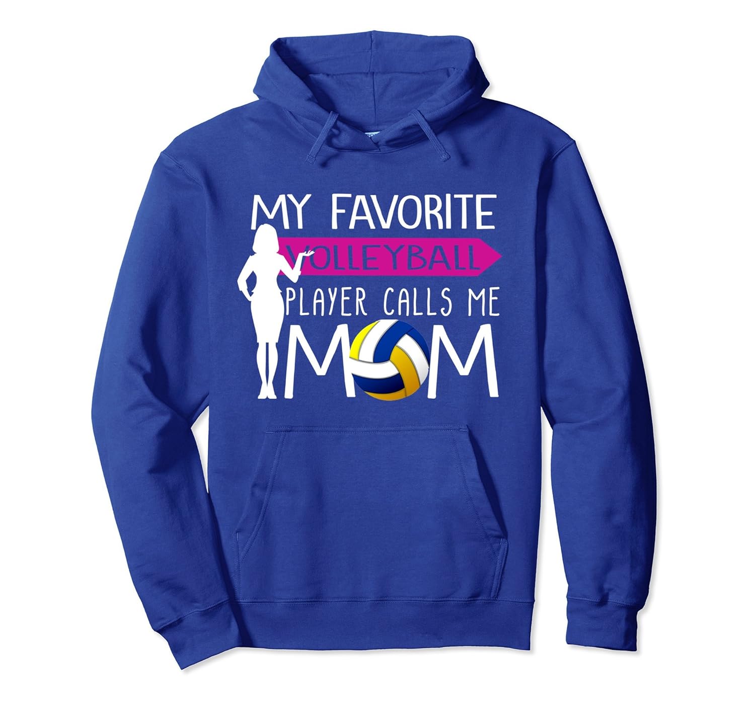 Favorite Volleyball Player Calls Me Mom Mother Day Hoodie-anz