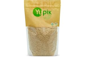 Yupik Organic Brown Rice, Long Grains, 1 kg, Non-GMO, Vegan, Gluten-Free, Kosher, Salt-Free, Source of Fiber & Iron, Easy Pre