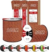 BROTREE 4mm Paracord 550 15M Nylon 7 Core 250kg Black Widow Outdoor DIY