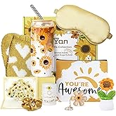 Joeyan Birthday Gifts for Women, Sunflower Gifts Basket for Women, Sending Sunshine Get Well Gifts for Her, Bestie, Sister, Mom, Best Friends, You Are Awesome Appreciation Inspirational Gift