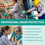 Ansell TouchNTuff 92-600 Nitrile Gloves Purple? Green Large 100 view 3
