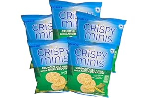 PEPSICO CANADA Quaker Crispy Minis Crunchy Dill Brown Rice Chips, 33g/1.2oz (Pack of 5) Shipped from Canada