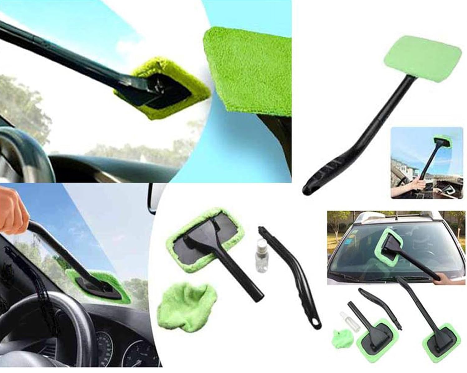 New Windshield Wonder Car Glass Cleaner Demister Wiper Handle Wand