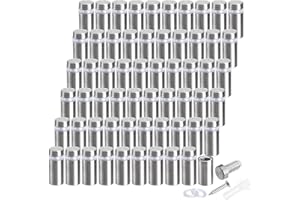 Coloch 60 Pcs Stainless Steel Standoff Screws, 1/2x1 Inch Mounting Glass Hardware Advertising Wall Standoff Sign Holders Scre