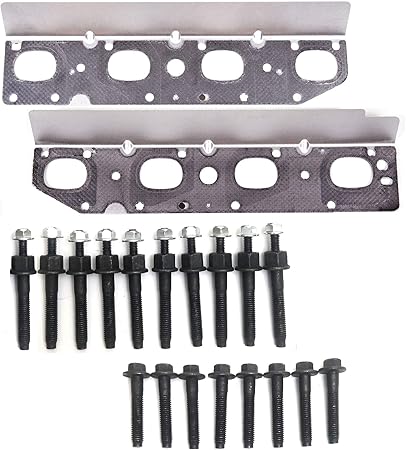 Everbuilt Gasket Set manifold gaskets with studs, nuts, and bolts for V8 fitment