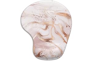 ITNRSIIET Ergonomic Mouse Pad with Gel Wrist Support Wrist Rest Smooth Surface Non-Slip PU Base Comfortable Office Supplies P