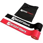 WODFitters Floss Bands for Muscle Compression Tack &amp; Flossing, Mobility &amp; Recovery WODs - Latest Technology - 2 Pack with Carrying Bag