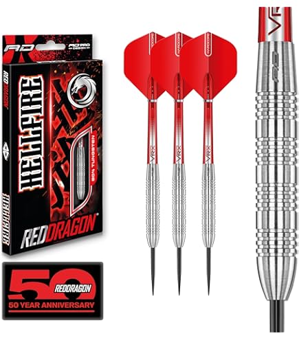 Amazon.com: RED DRAGON Torpedo: 24g Flightmaster - Tungsten Darts