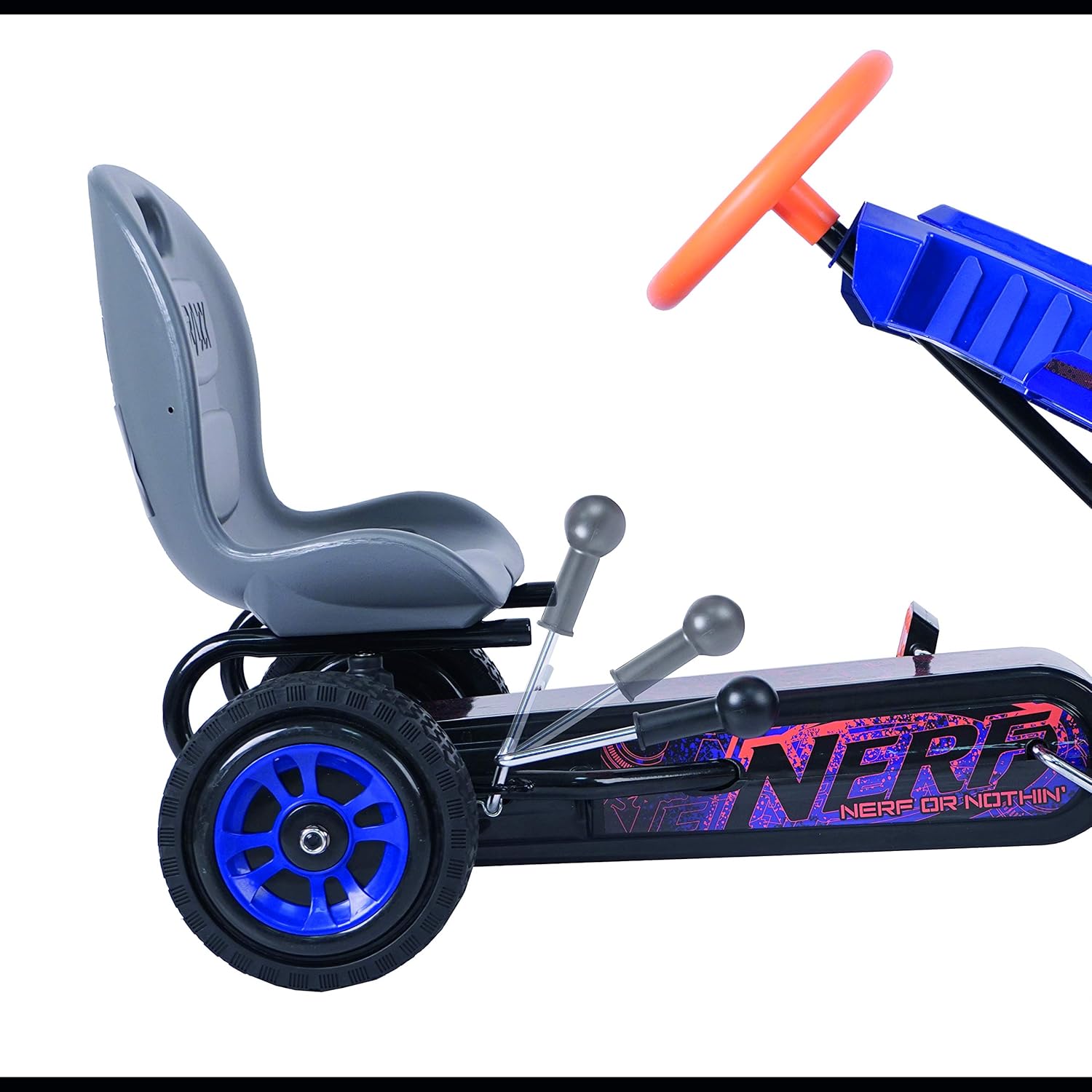 nerf riding car