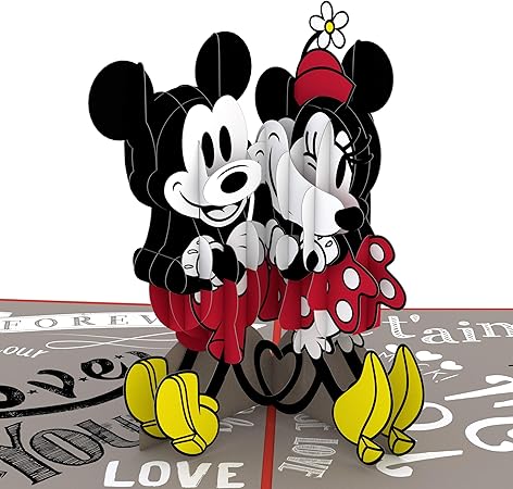 Amazon Lovepop ディズニー ミッキー ミニー 恋のポップアップ カード 誕生日カード 3dカード グリーティングカード ディズニーカード 誕生日ポップアップ カード グリーティングカード 文房具 オフィス用品