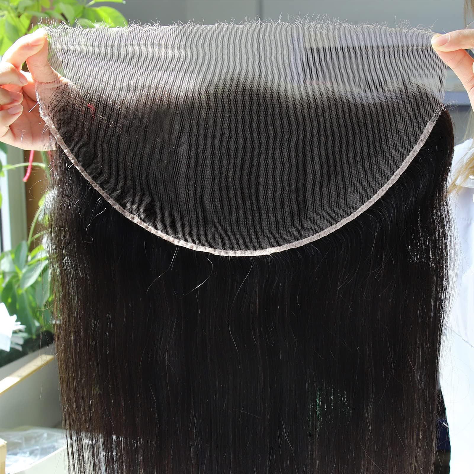 WOWANGEL 13x6 0.1mm SKINLIKE Real HD Lace Frontal Only, Crystal HD Vivid Self-Growing Clean Pre-plucked Natural Hairline Silky Straight Remy Human Hair Invisible Film Lace Frontal 12 Inch โ image 1