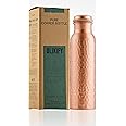 BLIXIFY Copper Water Bottle (34oz/1000ml) Handcrafted Ayurvedic 100% Pure Copper Water Bottle for Drinking | Heavy Duty, Leak-proof & Lab-Tested | Perfect for Everyday Use, Gifting, Travel