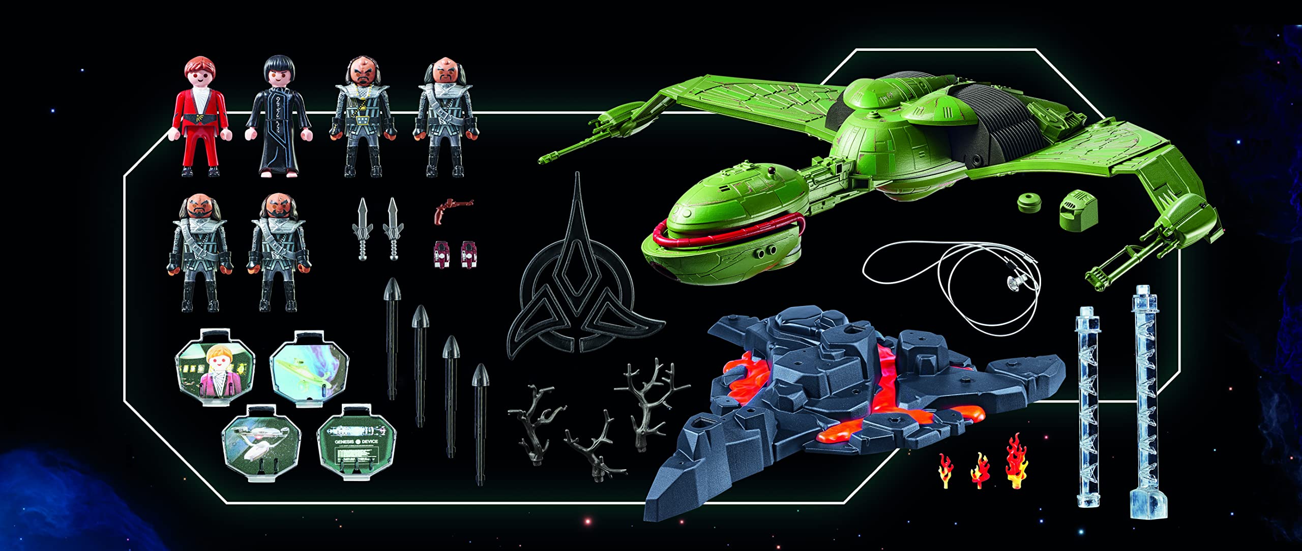 PLAYMOBIL 71089 Star Trek - Klingonenschiff: Bird-of-Prey, Klingonenschiff mit Lichteffekten, Original-Sounds und Sammelfiguren, Für Star Trek-Fans und Kinder ab 10 Jahren [Exklusiv bei Amazon] 3