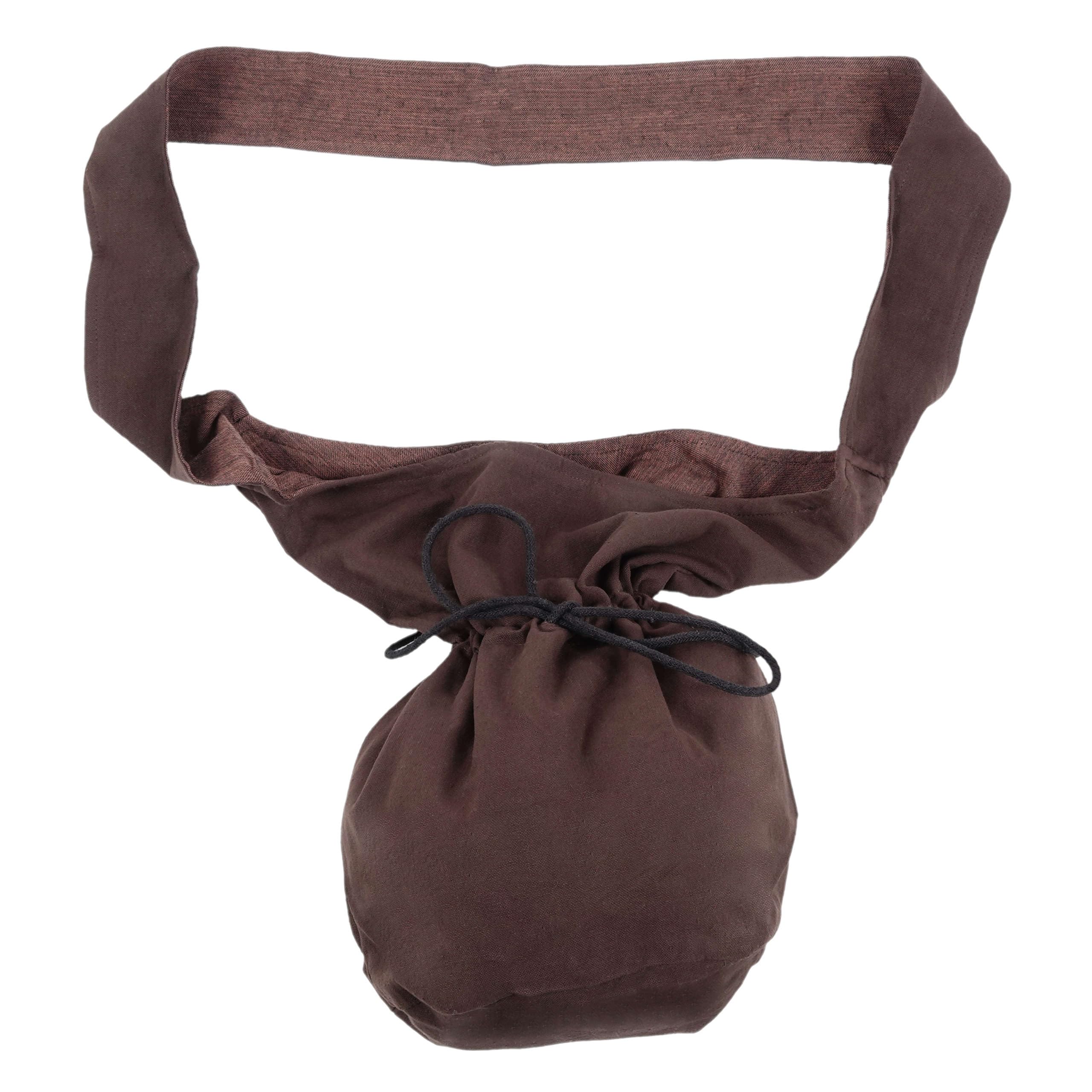 HEMAD Bag - Medieval-Larp Cotton Drawstring Bag - brown - Large Size