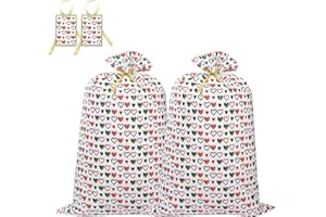 LIYUABU Extra Large Christmas Gift Bags,2pcs 56" x 36" Plastic Jumbo Large Size Giant Big Gift Goody Wrap Bags with Label Card for Christmas,Birthdays,Festivals,Party,Bike,Celebrating