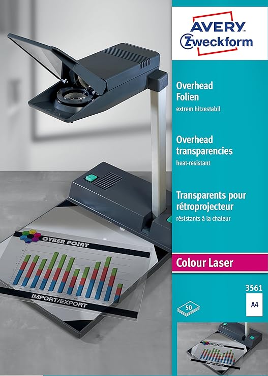 Avery Zweckform 3561 Overhead Projector Transparencies 0.13 mm