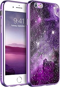 BENTOBEN iPhone 6S Plus Case, iPhone 6 Plus Case, Slim Fit Glow in The Dark Hybrid Hard PC Soft TPU Bumper Protective Girls Women Boy Men Cases for iPhone 6S Plus/iPhone 6 Plus 5.5