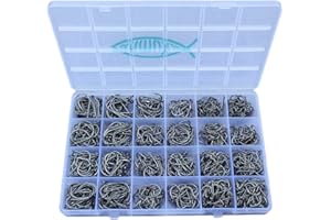 ANMUKA Fishing Hooks Freshwater Saltwater Fish Hooks Bulk Fishing Hooks Set Worm Catfish Hooks Fish Gear Equipment Supplies