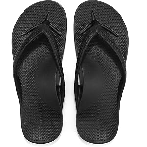 Muboliy Orthotic Arch Support Flip Flops for Women, Thong Sandals, Lightweight Cushioned Shock Absorbing Walking Sandals for