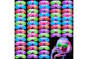 OLUPP 84 PCS LED Glasses, 5 Colors Light Up Glasses with 3 Light Modes, Glow in The Dark Party Supplies, Glow Glasses for Rave Party,Wedding, Birthday, Concert, New Year, Carnival