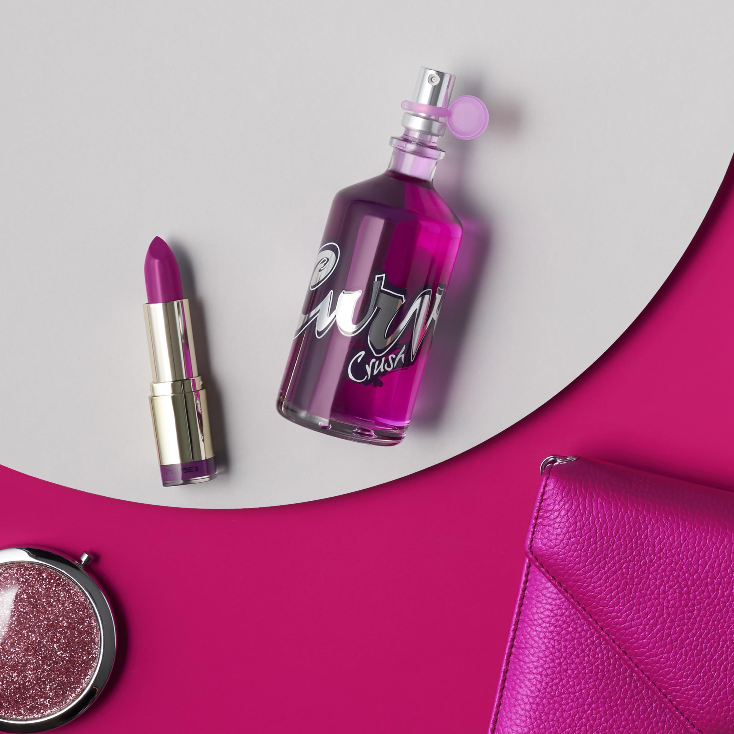 Curve Crush for Women Perfume Fragrance Set, Body Wash & Lotion, Fragrance Mist and Loofa, Day or Night Scent, 4 Piece Set