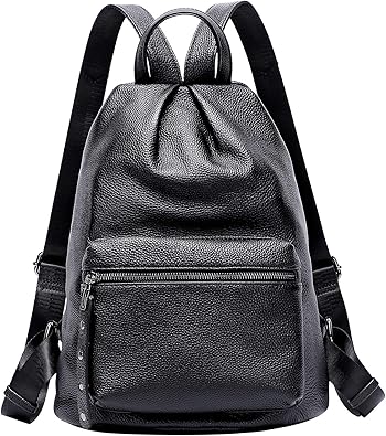 leather backpack anti theft