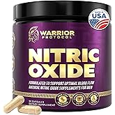 WARRIOR PROTOCOL Nitric Oxide Supplements for Men - Nitric Oxide Booster for Blood Flow, Stamina Booster, Alpha Energy and Endurance - 90 Capsules