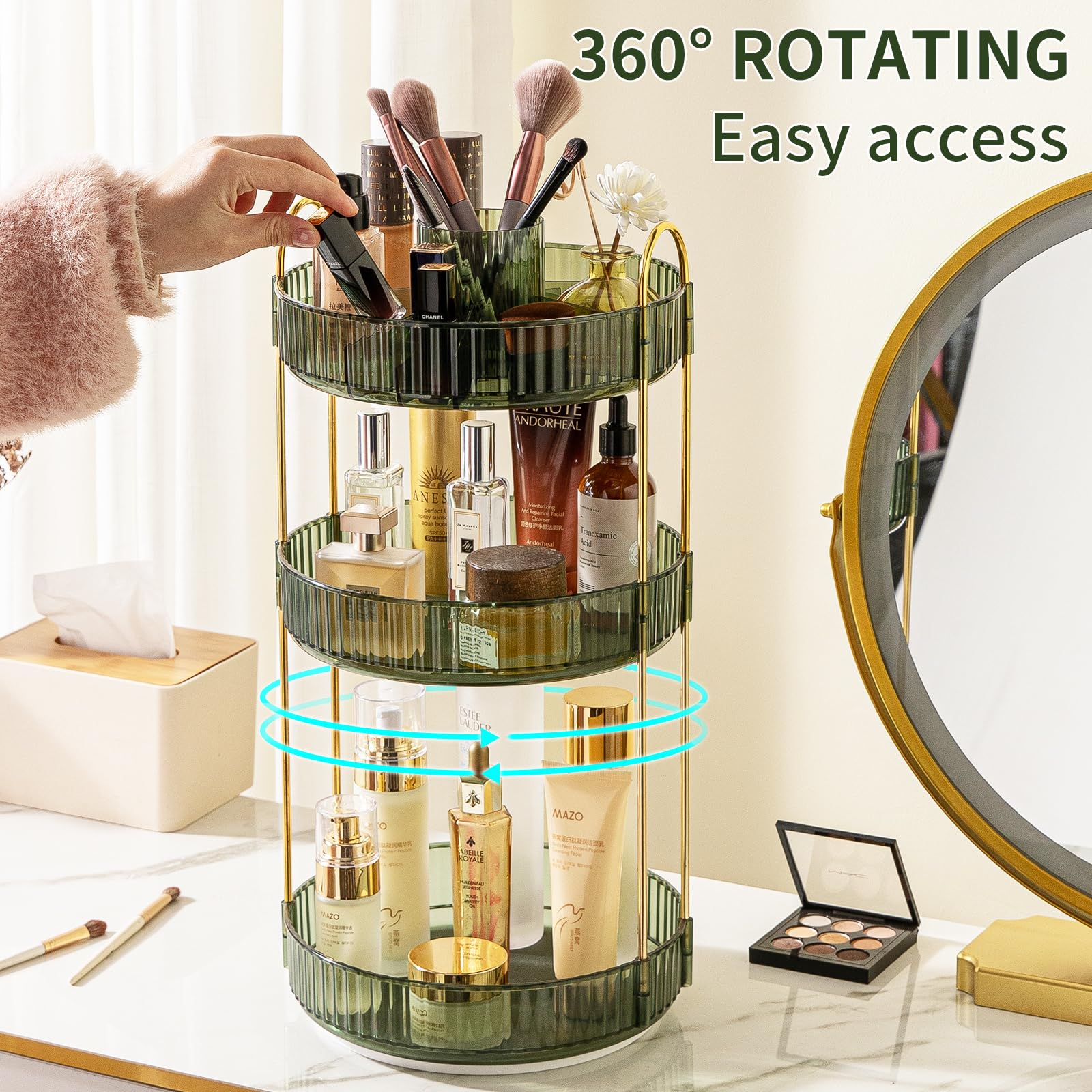Rotating Makeup Organizer