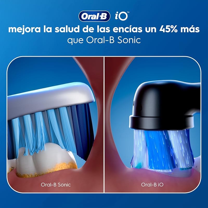 iO 3 Cepillo de Dientes Eléctrico con 3 Cabezales, Negro