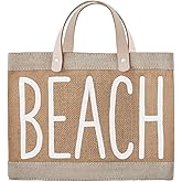 Santa Barbara Design Studio Hold Everything Waterproof Jute Tote Bag, Mini, Beach