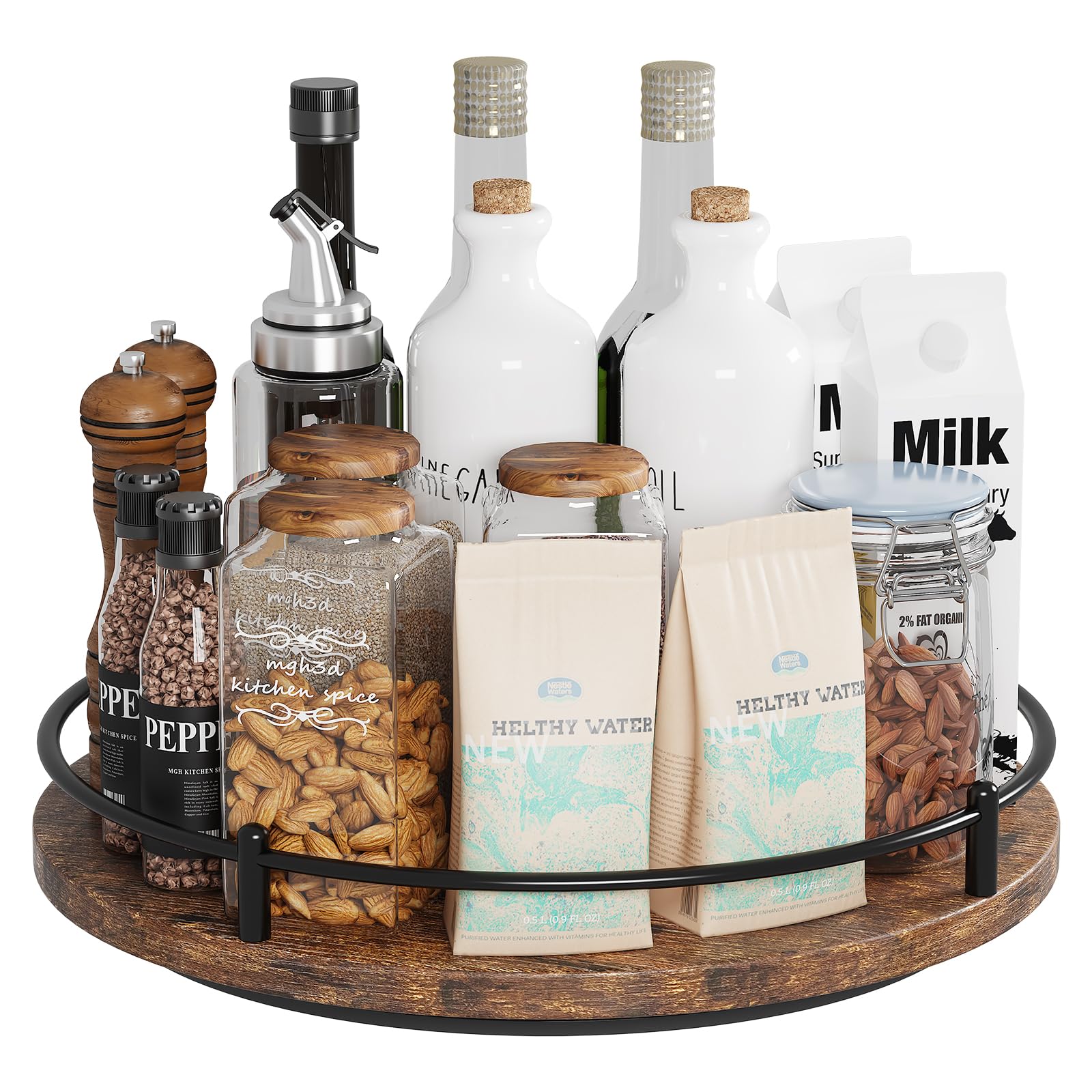 KOKSTOP Lazy Susan Organizer：12 Inch 360 Degree