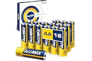 ALLMAX BATTERY Allmax AA Maximum Power Alkaline Double A Batteries (16 Count) – Ultra Long-Lasting, 10-Year Shelf Life, Leakproof Design, Superior Performance – 1.5V